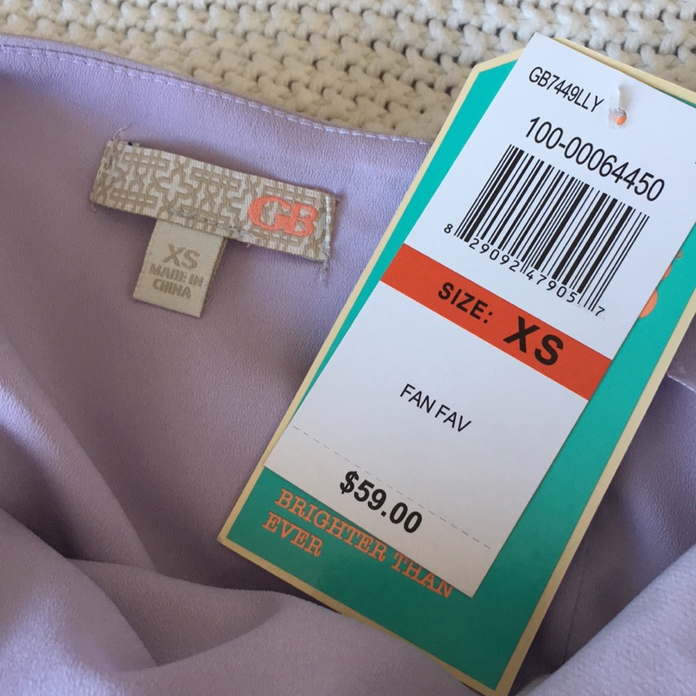 GB Lavender V-Neck Swing Dress - Picture 7 of 7